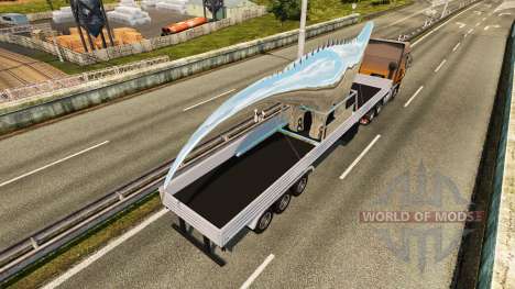 Trailer Estátua de Dinossauro para Euro Truck Simulator 2