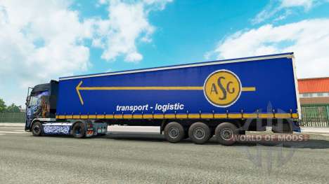 Pele ASG no trailer para Euro Truck Simulator 2