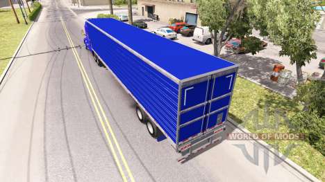 Azul refrigerado semi-reboque para American Truck Simulator