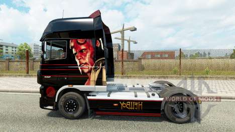 Hellboy pele para caminhões DAF para Euro Truck Simulator 2