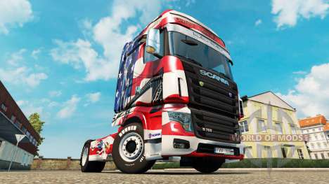 Pele EUA no trator Scania R700 para Euro Truck Simulator 2