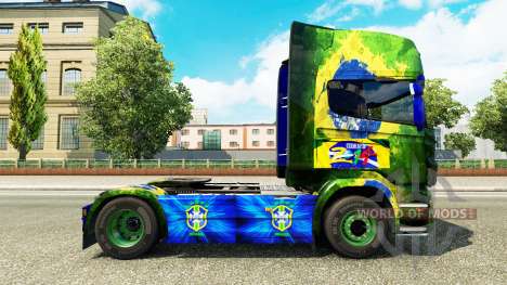 Brasil para a pele do Scania truck para Euro Truck Simulator 2