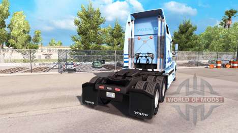Pele para Werner Empresas tractor Volvo VNL 670 para American Truck Simulator