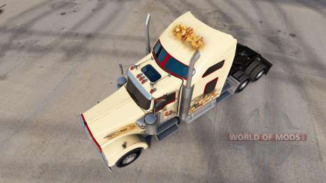 A pele de Indiana Espírito no caminhão Kenworth  para American Truck Simulator