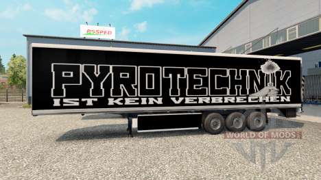 Pele Pirotecnia no trailer para Euro Truck Simulator 2