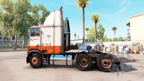 Pele USF no caminhão Freightliner FLB para American Truck Simulator