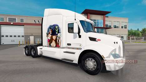 Gangster Menina de pele para o caminhão Peterbil para American Truck Simulator