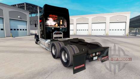Pele Elvira no caminhão Kenworth W900 para American Truck Simulator