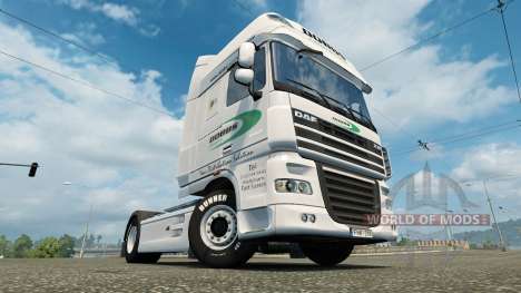 A pele em Dobbs Logística de caminhões DAF para Euro Truck Simulator 2