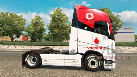 A Vodafone Corrida de pele para a Volvo caminhõe para Euro Truck Simulator 2