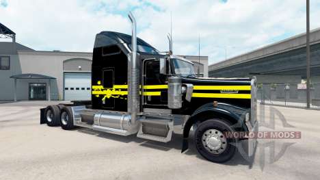 A pele a Noite no caminhão Kenworth W900 para American Truck Simulator