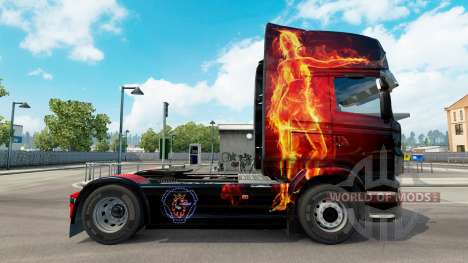 Fogo de Menina de pele para o Scania truck para Euro Truck Simulator 2
