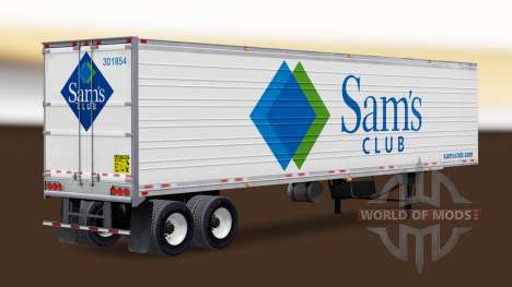 O logos de empresas reais no reboques para American Truck Simulator
