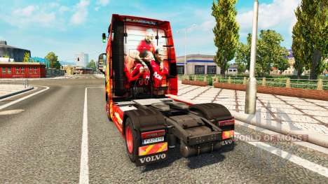 O Manchester United pele para a Volvo caminhões para Euro Truck Simulator 2