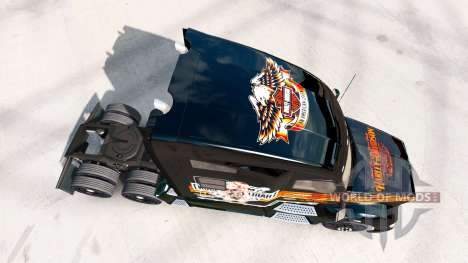 A pele da Harley-Davidson em um Kenworth trator para American Truck Simulator