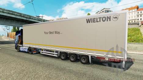 Cortina semi-reboque Wielton para Euro Truck Simulator 2