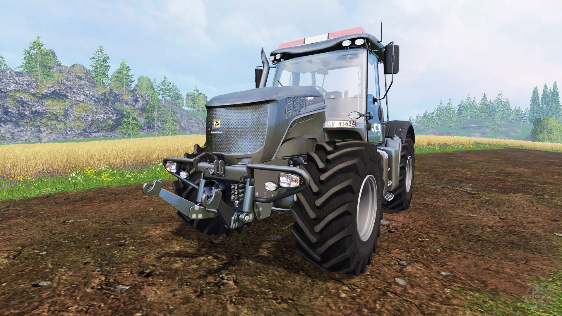 Jcb 3230 Fastrac Black Edition Para Farming Simulator 2015