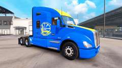Pele Golden State Warriors no trator Kenworth para American Truck Simulator