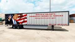 Pele Trump no trailer para American Truck Simulator