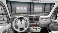 Branco Kenworth T680 interior para American Truck Simulator