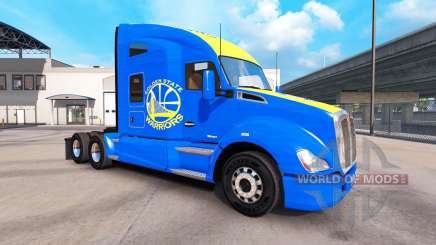 Pele Golden State Warriors no trator Kenworth para American Truck Simulator