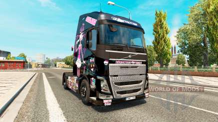 Monster High pele para a Volvo caminhões para Euro Truck Simulator 2