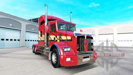 Pele Listras v2.0 trator Kenworth T800 para American Truck Simulator