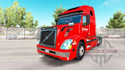 Pele C R Inglaterra, no tractor Volvo VNL 670 para American Truck Simulator