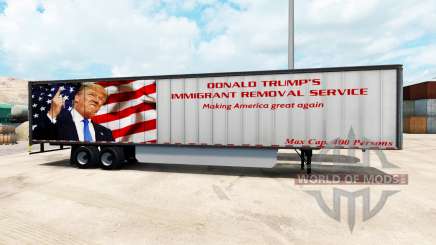 Pele Trump no trailer para American Truck Simulator