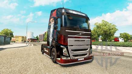 Pele Metallica para a Volvo caminhões para Euro Truck Simulator 2