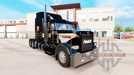 Pele de Prata-preto para o caminhão Peterbilt 389 para American Truck Simulator