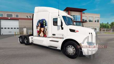 Gangster Menina de pele para o caminhão Peterbilt para American Truck Simulator