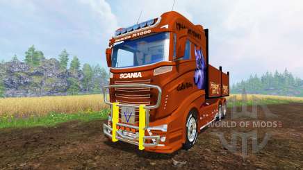 Scania R1000 [flatbed] para Farming Simulator 2015