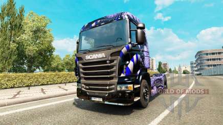 Azul Escada pele para o Scania truck para Euro Truck Simulator 2