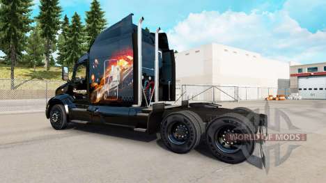 Pele O transporte por caminhão Peterbilt para American Truck Simulator