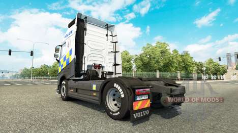 Polícia pele para a Volvo caminhões para Euro Truck Simulator 2