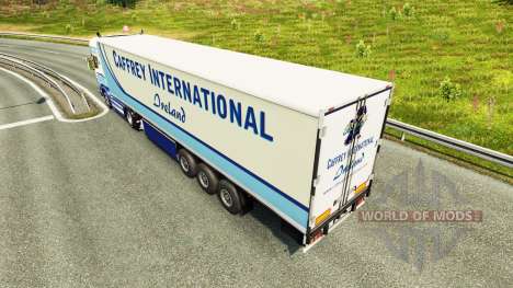 Caffrey Internacional para a pele do Scania truc para Euro Truck Simulator 2