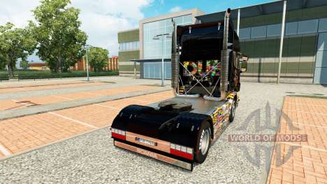Adesivo de pele Bomba no caminhão Scania para Euro Truck Simulator 2