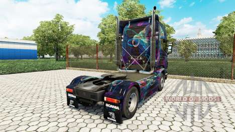 O Fractal de Chama para a pele do Scania truck para Euro Truck Simulator 2