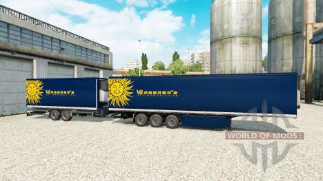 Semi-Reboques Krone Gigaliner [Waberers] para Euro Truck Simulator 2