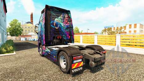 O Fractal de Chama pele para a Volvo caminhões para Euro Truck Simulator 2