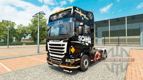 Pele Scania Preto para trator Scania para Euro Truck Simulator 2