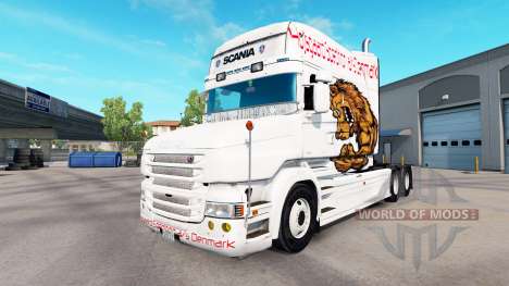 Urso de pele para caminhão Scania T para American Truck Simulator