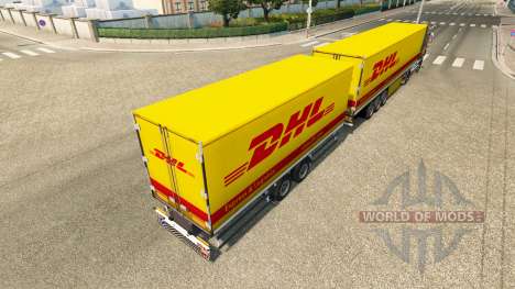 Semi-reboques Krone Gigaliner [DHL] para Euro Truck Simulator 2