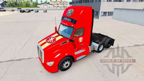 A pele do San Francisco 49ers, em tratores e ani para American Truck Simulator