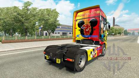 Pele Rostrans Disney Scania caminhão R700 para Euro Truck Simulator 2