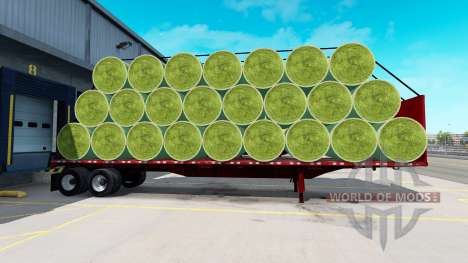 Uma coleção de novos trailers com carga para American Truck Simulator