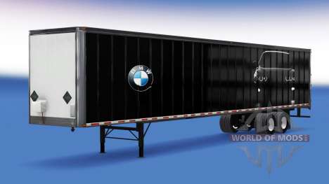 Todo em metal, semi-reboque BMW para American Truck Simulator