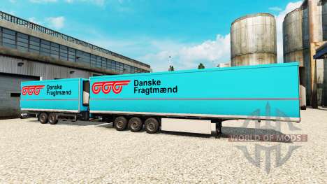 Semi-Reboques Krone Gigaliner [Dinamarquês Fragt para Euro Truck Simulator 2