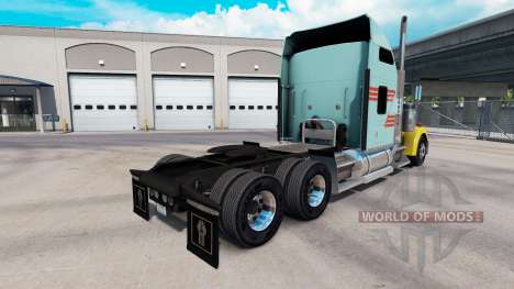 Pele Z Faixa Multicor caminhão Kenworth W900 para American Truck Simulator